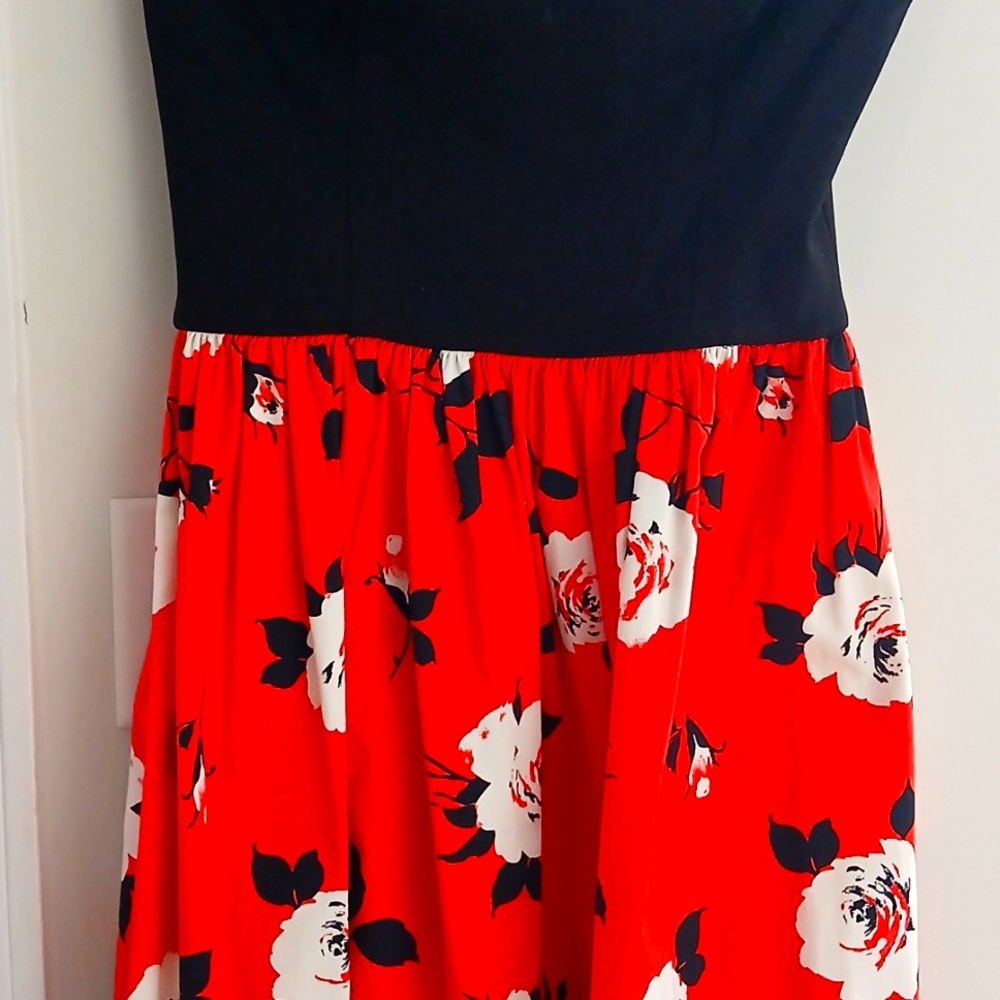 Strapless Summer Dress Size L Aqua